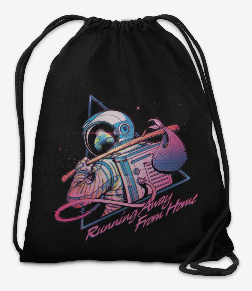 Mochila Negro de De la espacial