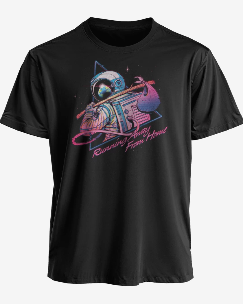 Polera premium Negro de De la espacial