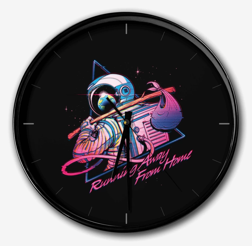Reloj Negro de De la espacial