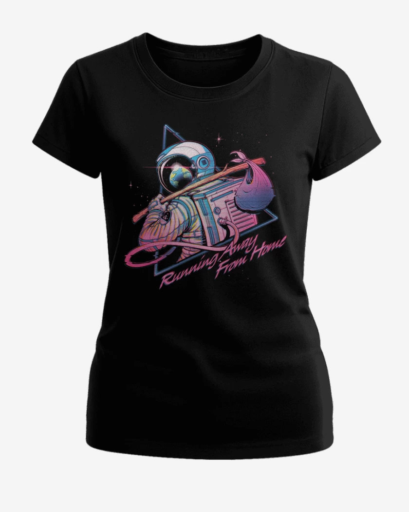 Polera de Mujer Negro de De la espacial