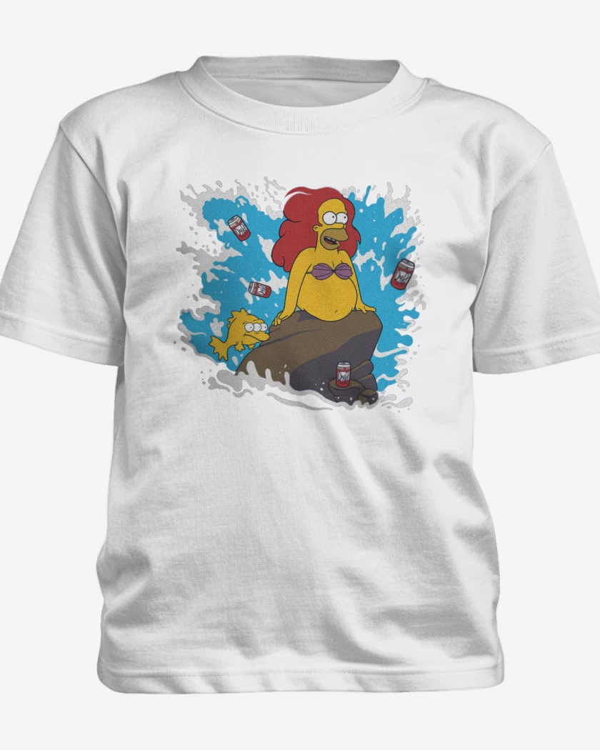Polera de niño Blanco de Homero definitivo