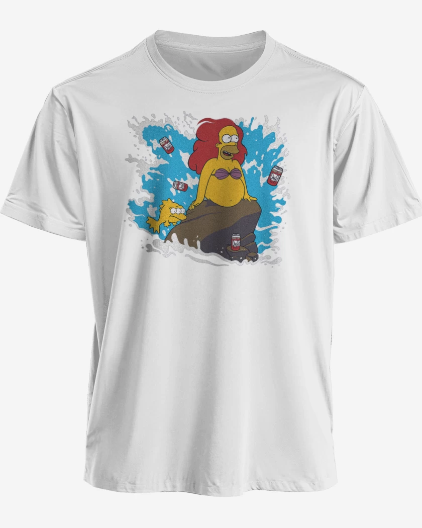 Polera premium Blanco de Homero definitivo