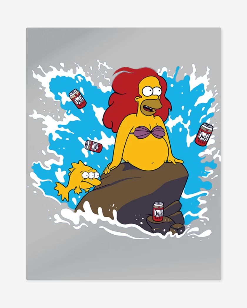 Print metalico Gris Melange de Homero definitivo