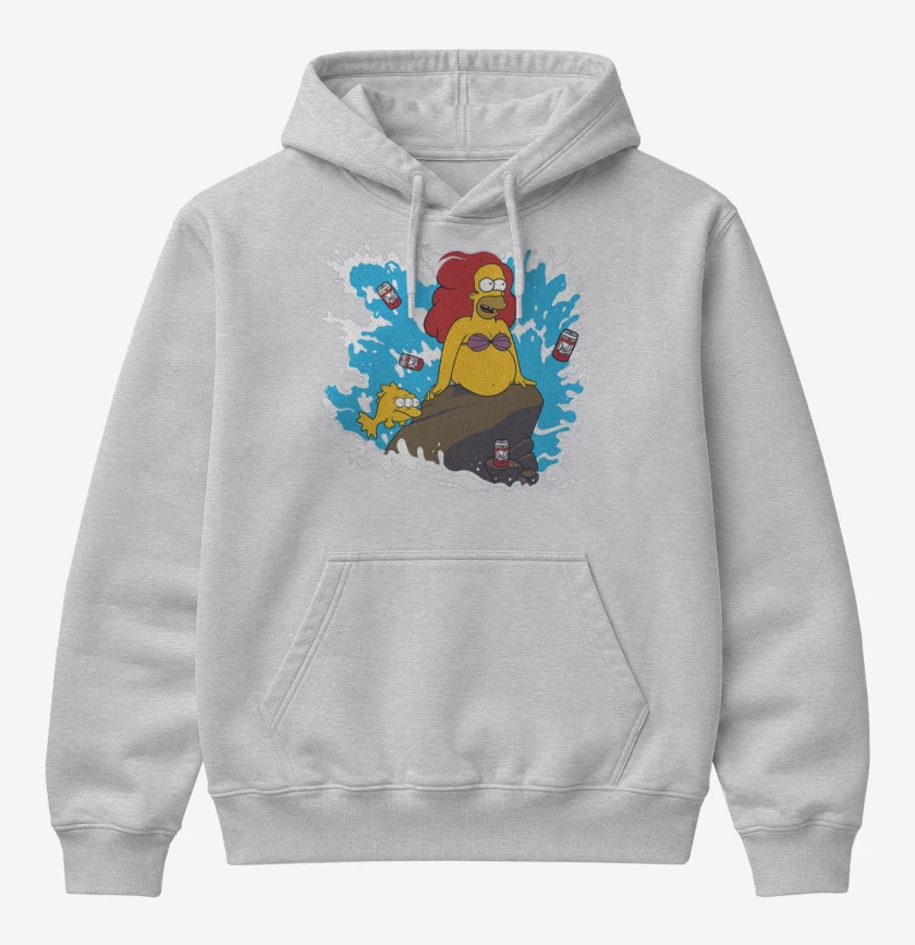 Poleron Canguro básico Gris Melange de Homero definitivo