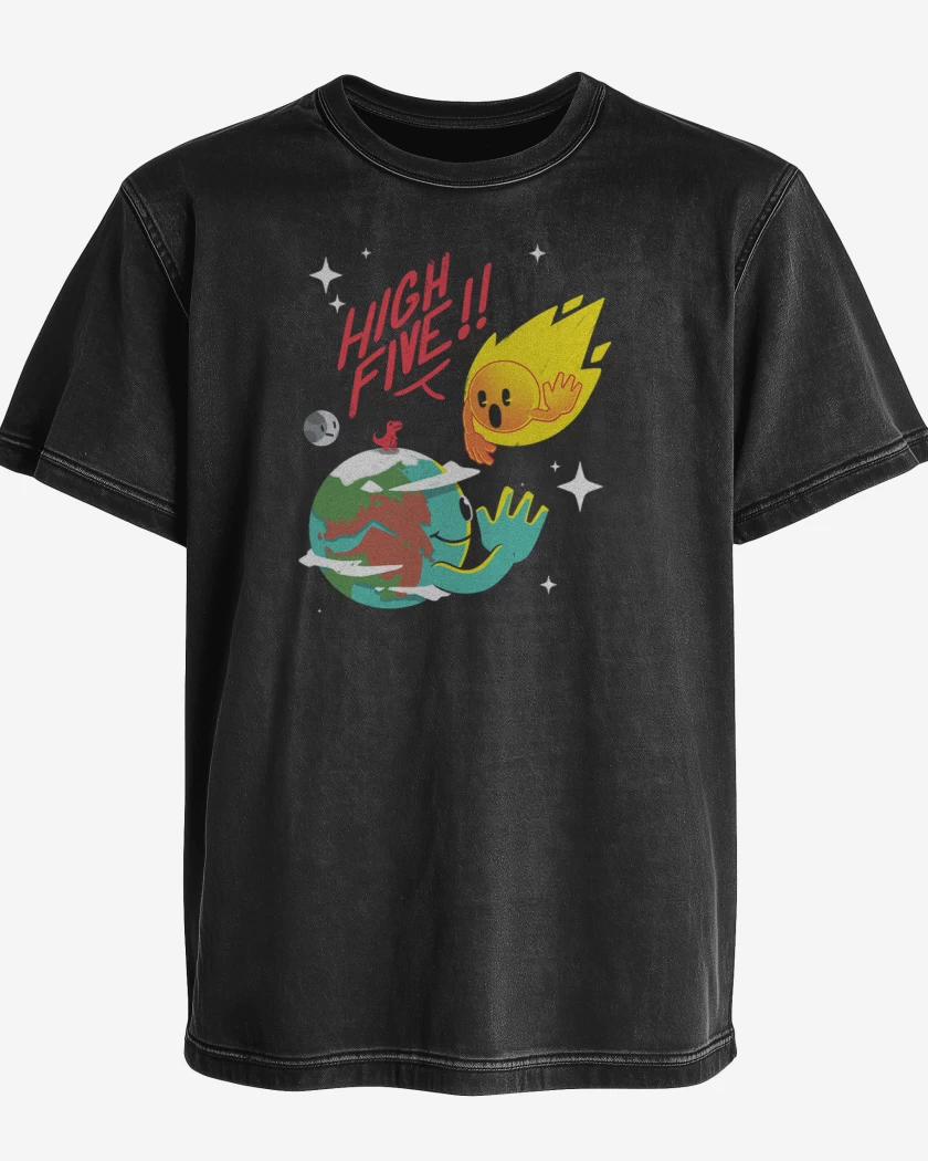 Polera desgastada High five