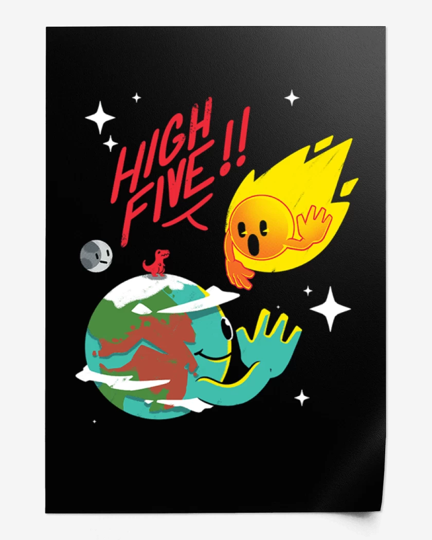 Print High five