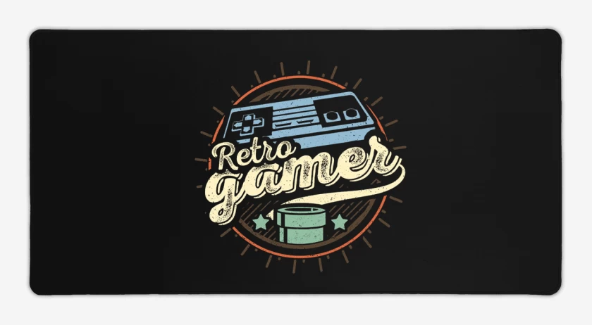 Mouse pad Gamer Negro de New Retro gamer