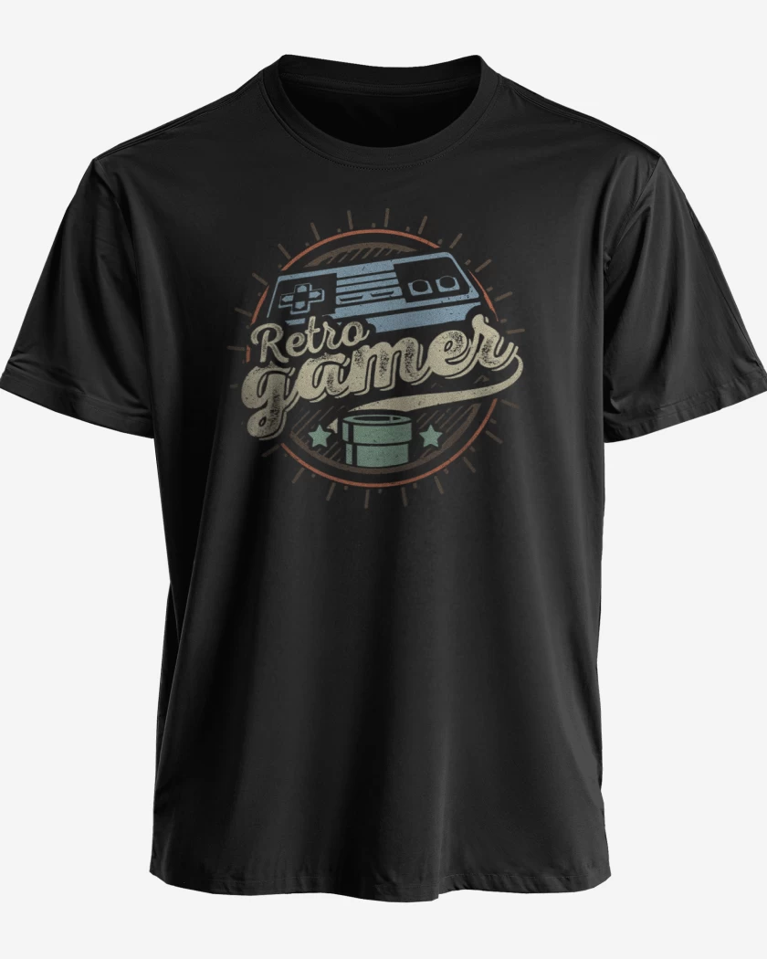 Polera Negro de New Retro gamer