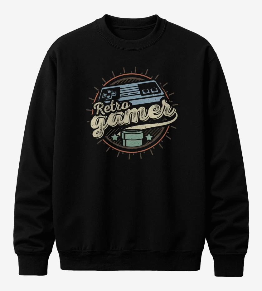 Poleron polo Negro de New Retro gamer