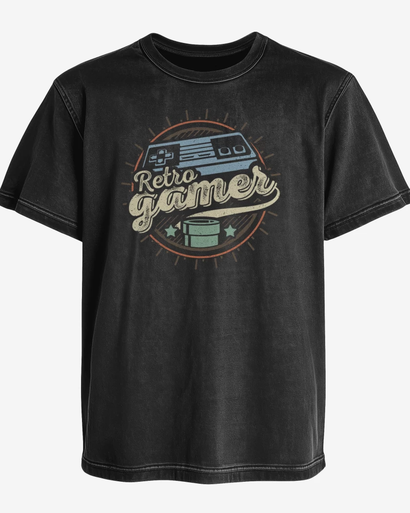 Polera desgastada New Retro gamer