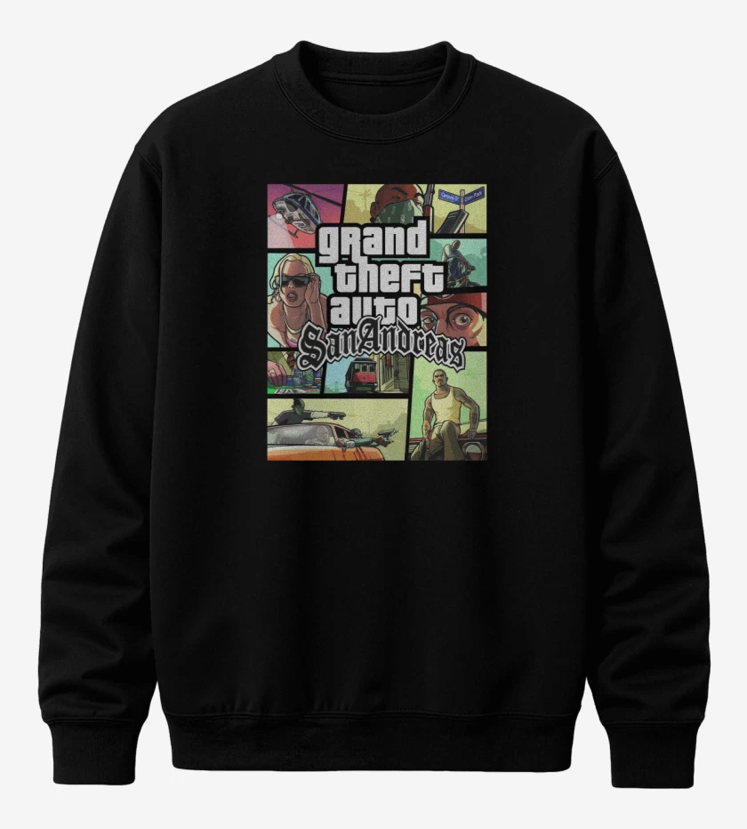Poleron polo Negro de GTA San Andreas