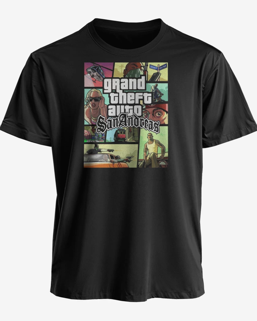 Polera premium Negro de GTA San Andreas