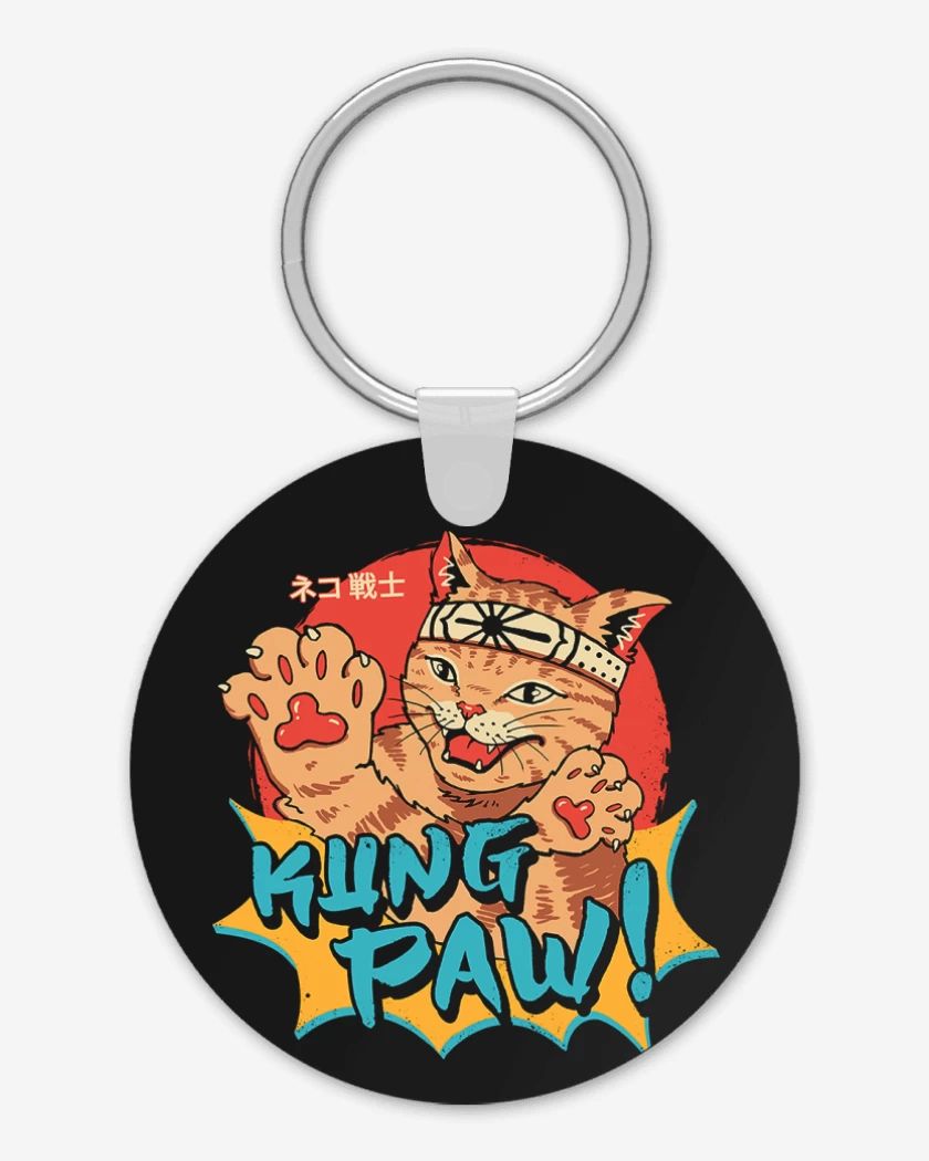Llavero Negro de Kung paw