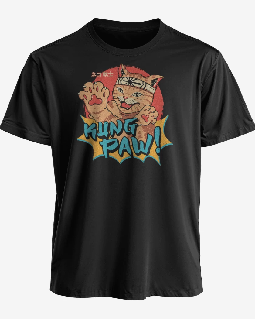 Polera premium Negro de Kung paw