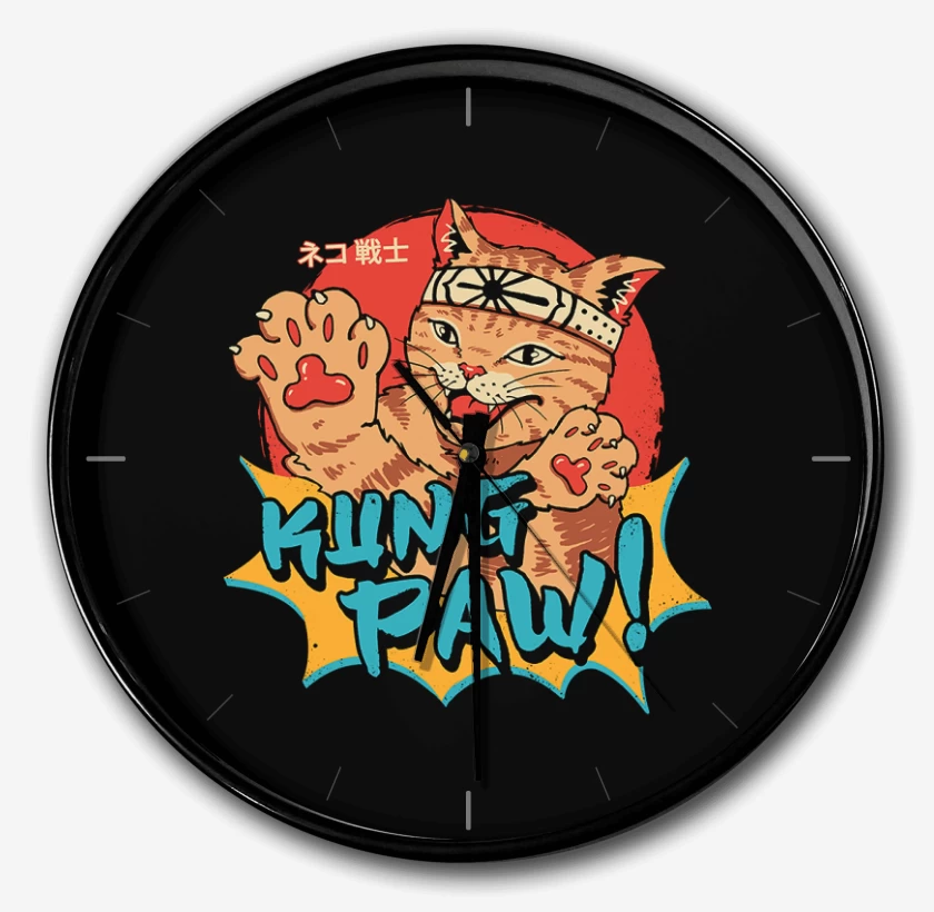 Reloj Negro de Kung paw