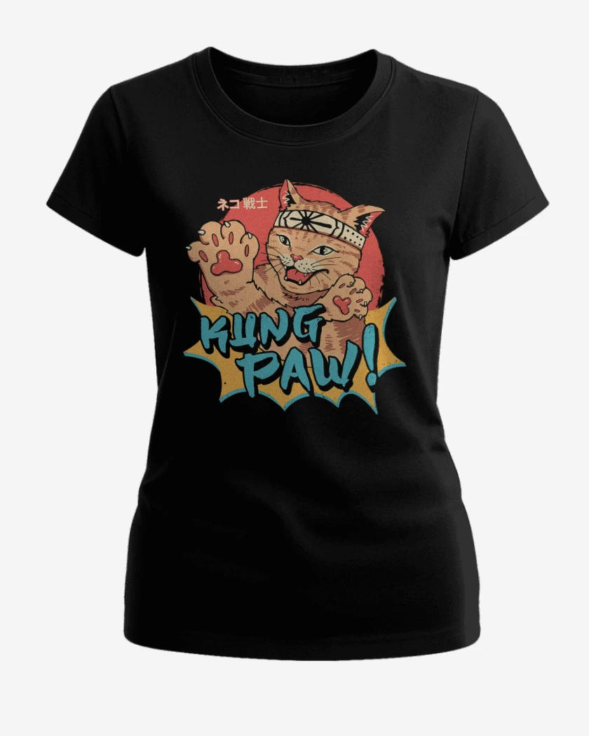 Polera de Mujer Negro de Kung paw