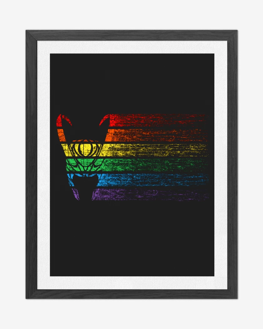 Cuadro decorativo Negro de Loki colores
