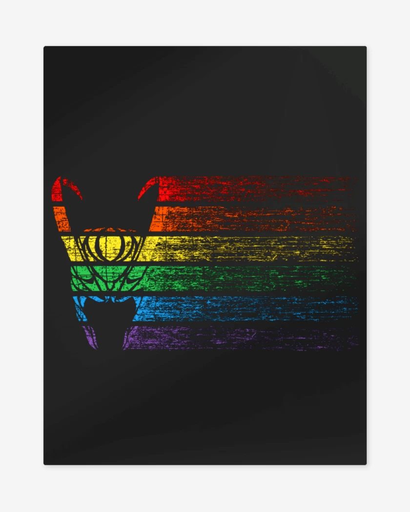 Print metalico Negro de Loki colores