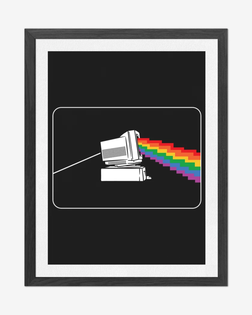 Cuadro decorativo Negro de Pink floyd pc