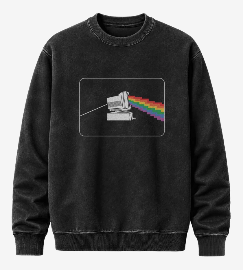 Poleron Polo Acid Wash Pink floyd pc