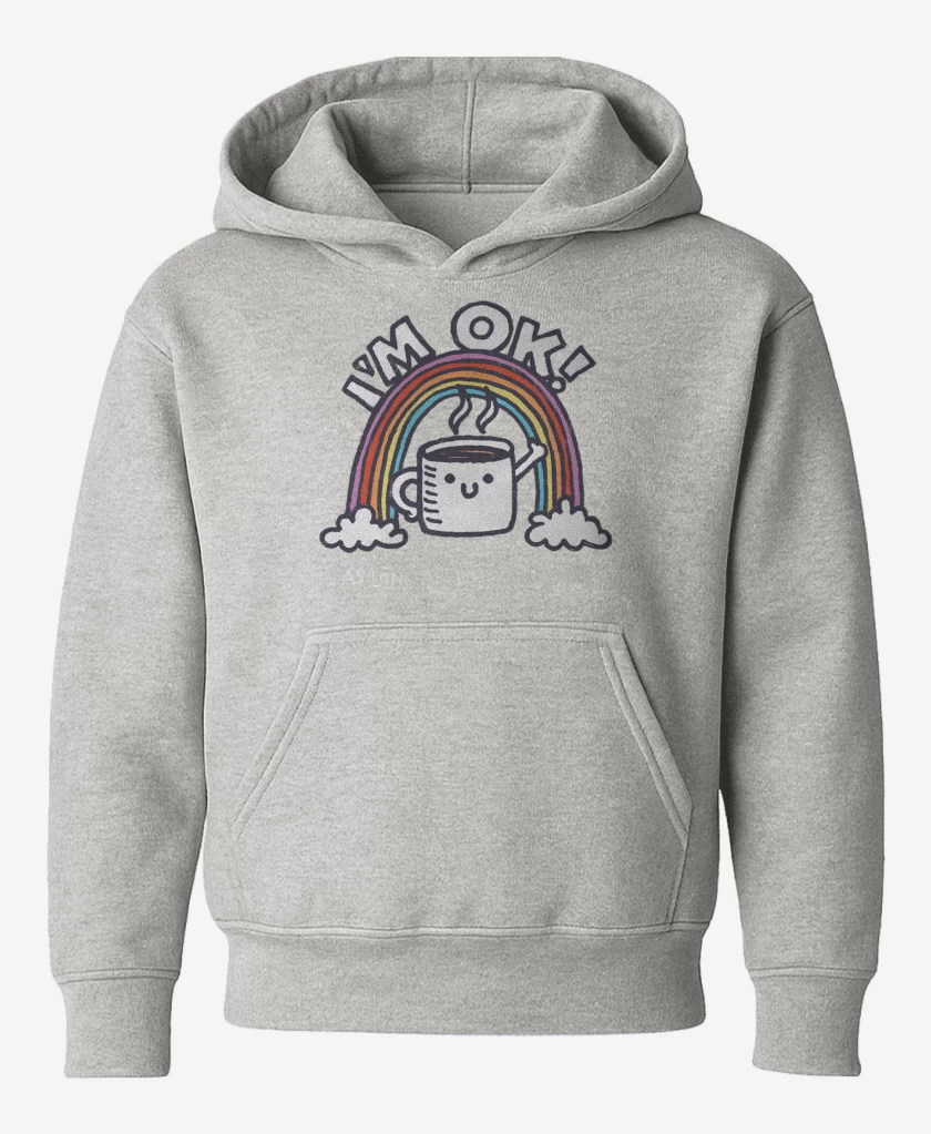 Poleron de niño Gris Melange de im ok coffee