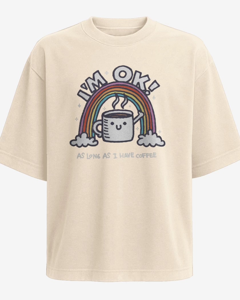 Polera Oversize im ok coffee