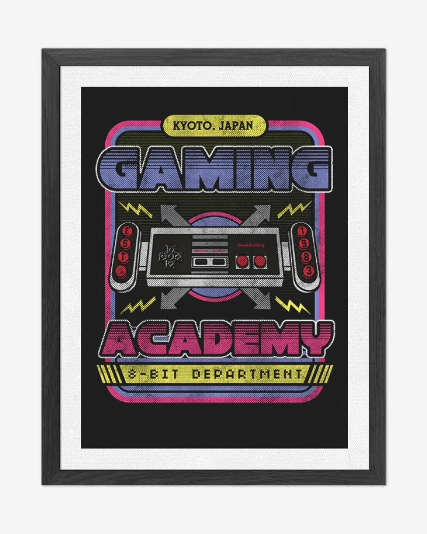 Cuadro decorativo Negro de Gaming academy
