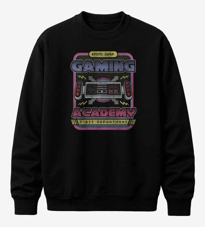 Poleron polo Negro de Gaming academy