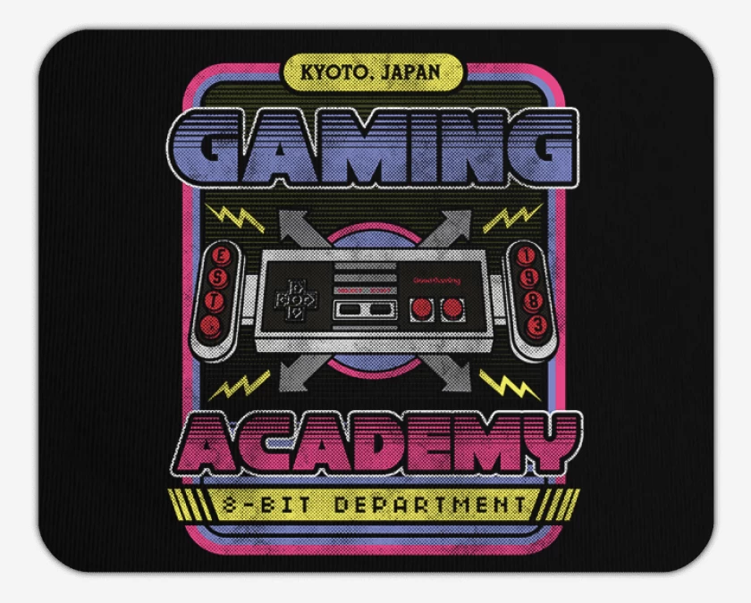 Mousepad Negro de Gaming academy