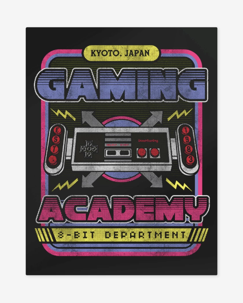 Print metalico Negro de Gaming academy