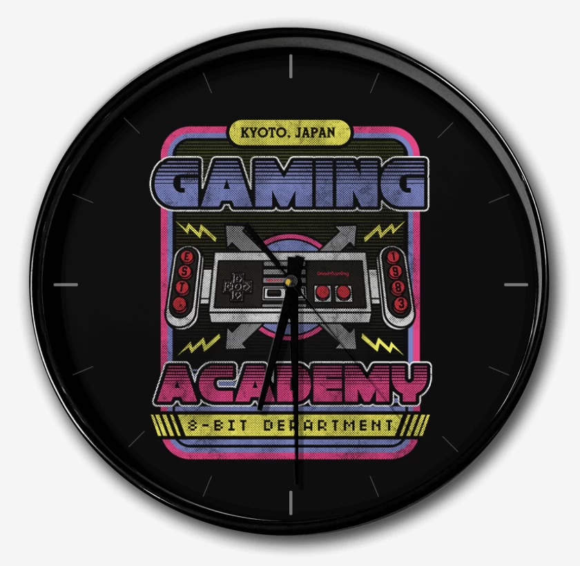 Reloj Negro de Gaming academy