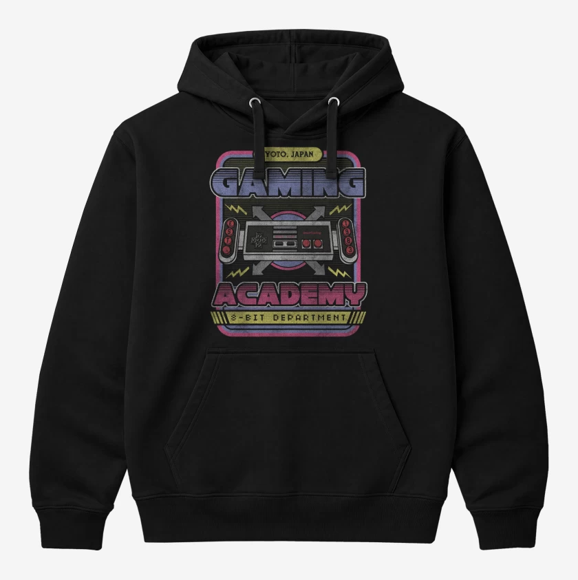 Polerón Canguro Negro de Gaming academy