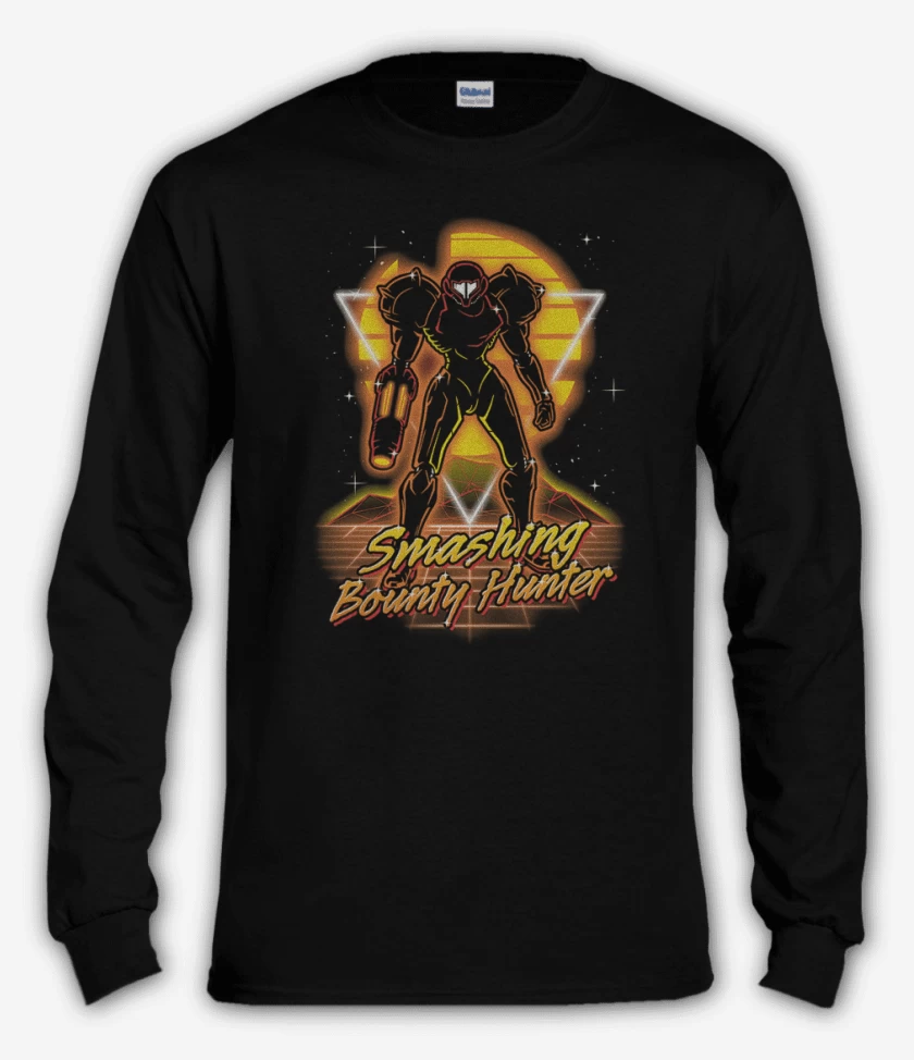 Polera manga larga Negro de Smashing bounty hunter