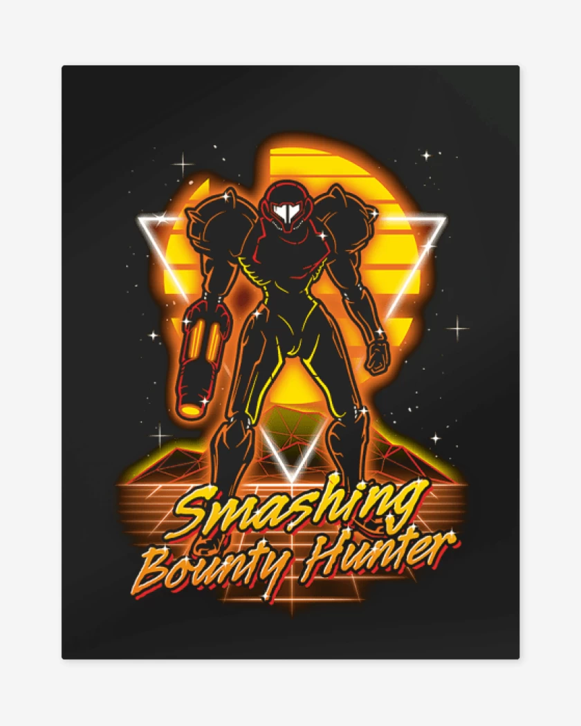 Print metalico Negro de Smashing bounty hunter