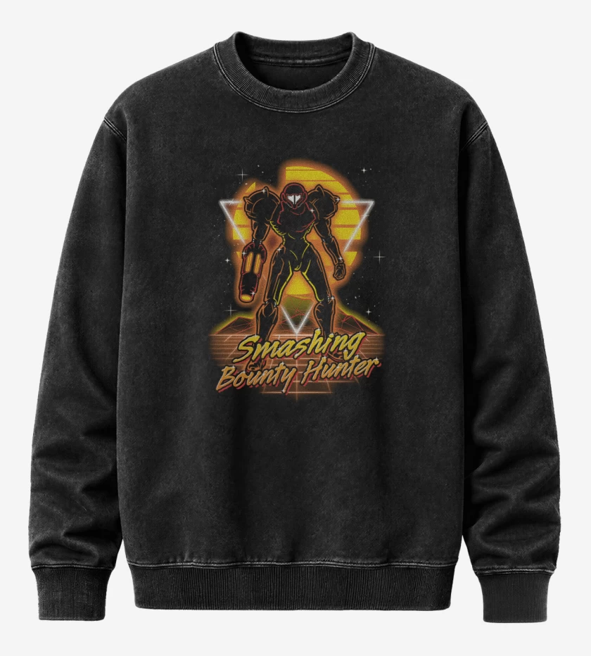 Poleron Polo Acid Wash Negro de Smashing bounty hunter