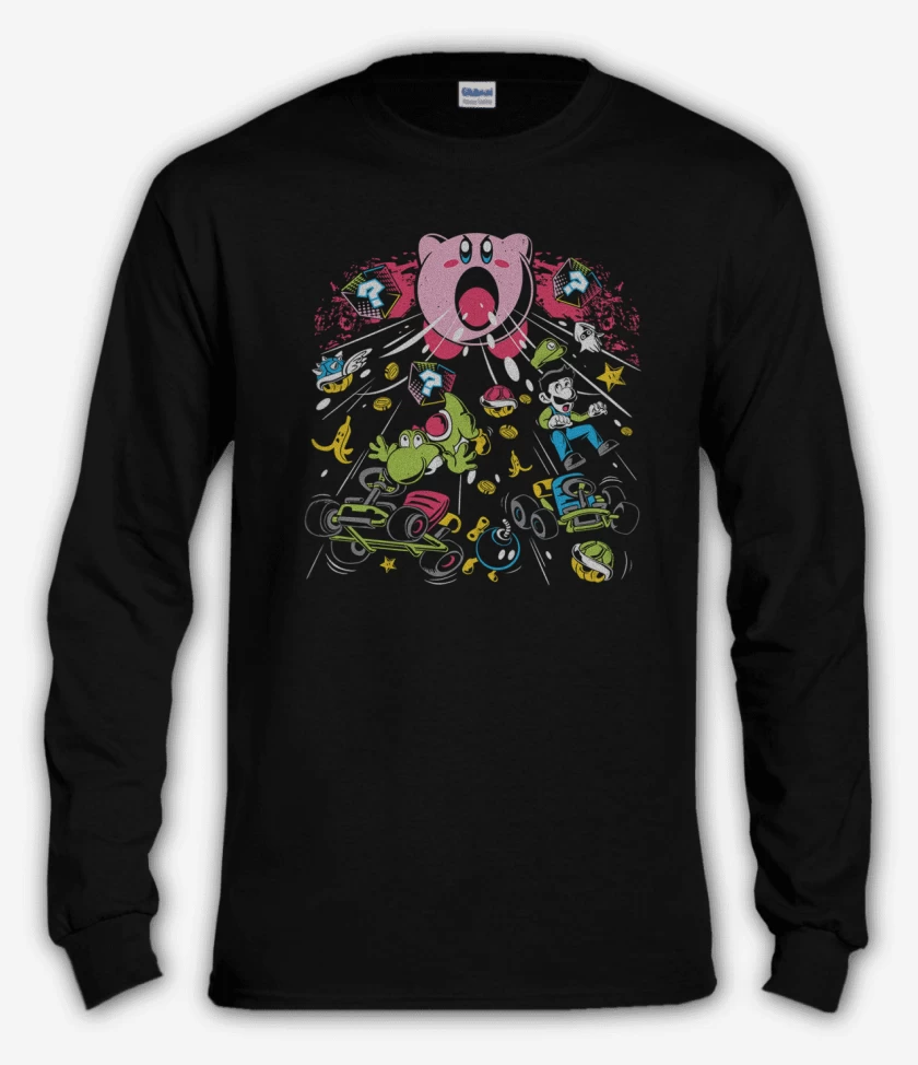 Polera manga larga Negro de Kirby