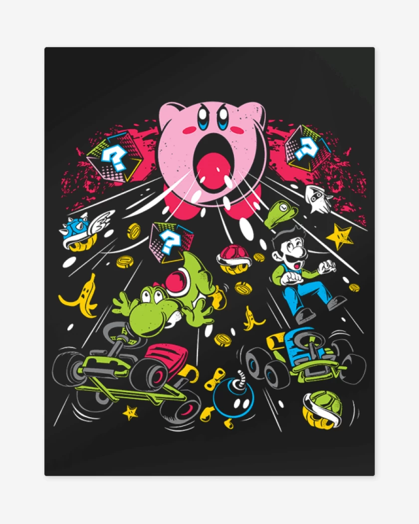Print metalico Negro de Kirby