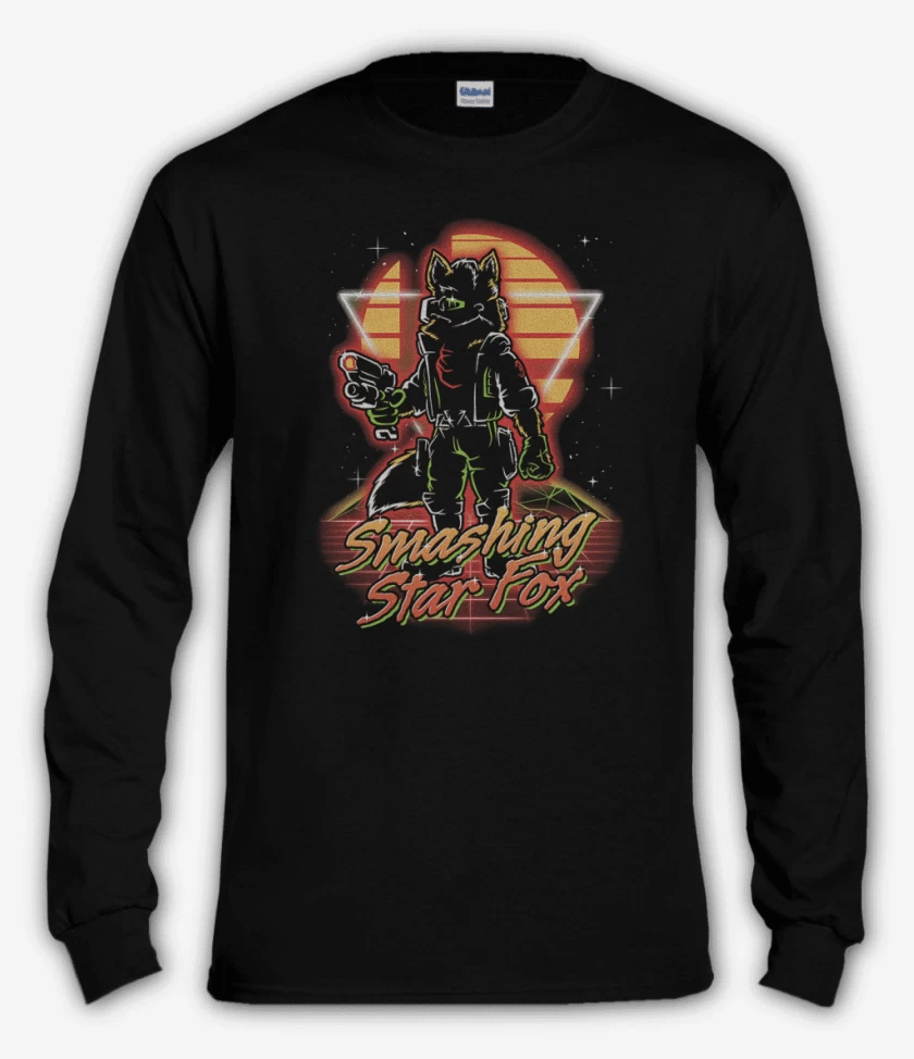 Polera manga larga Negro de Fox