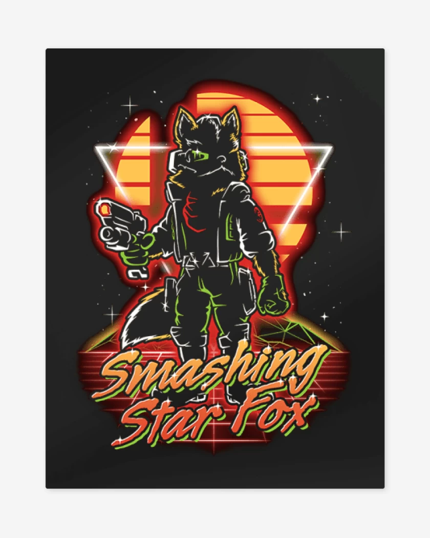 Print metalico Negro de Fox