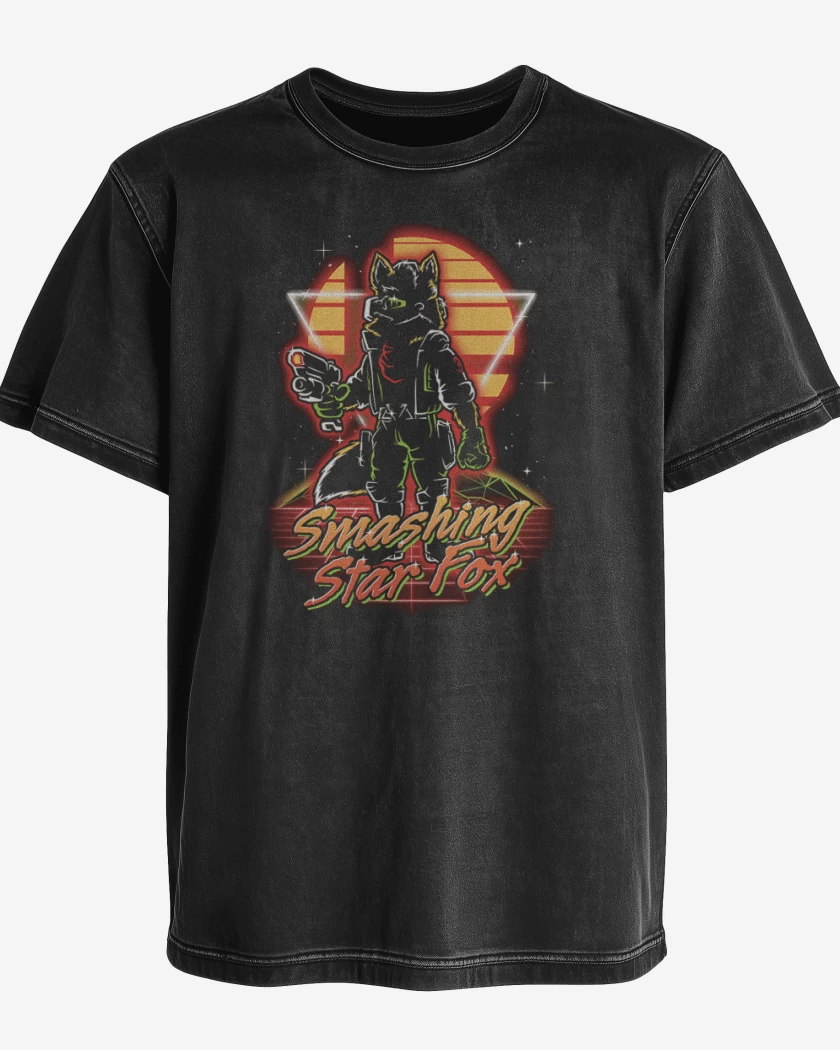 Polera desgastada Negro de Fox