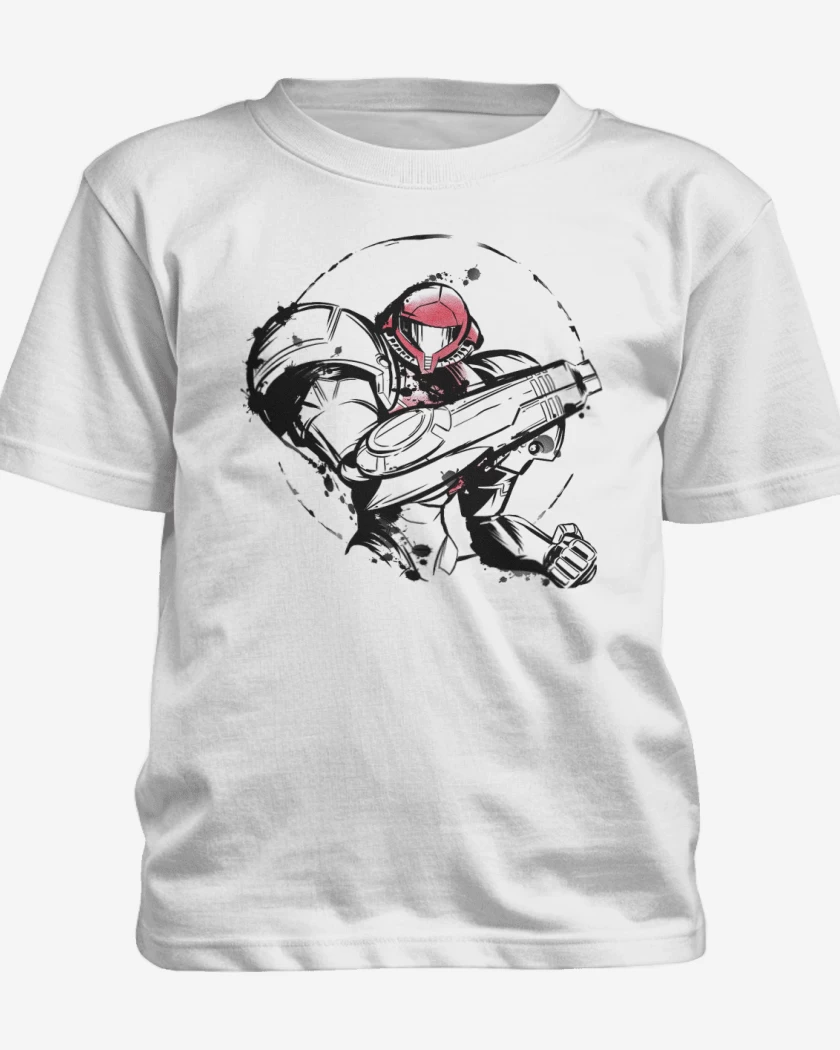 Polera de niño Blanco de samus blanco