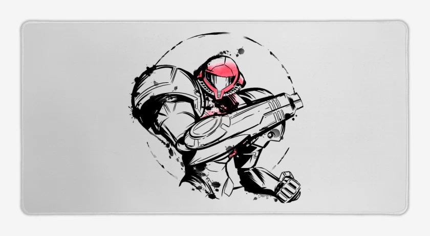 Mouse pad Gamer Blanco de samus blanco