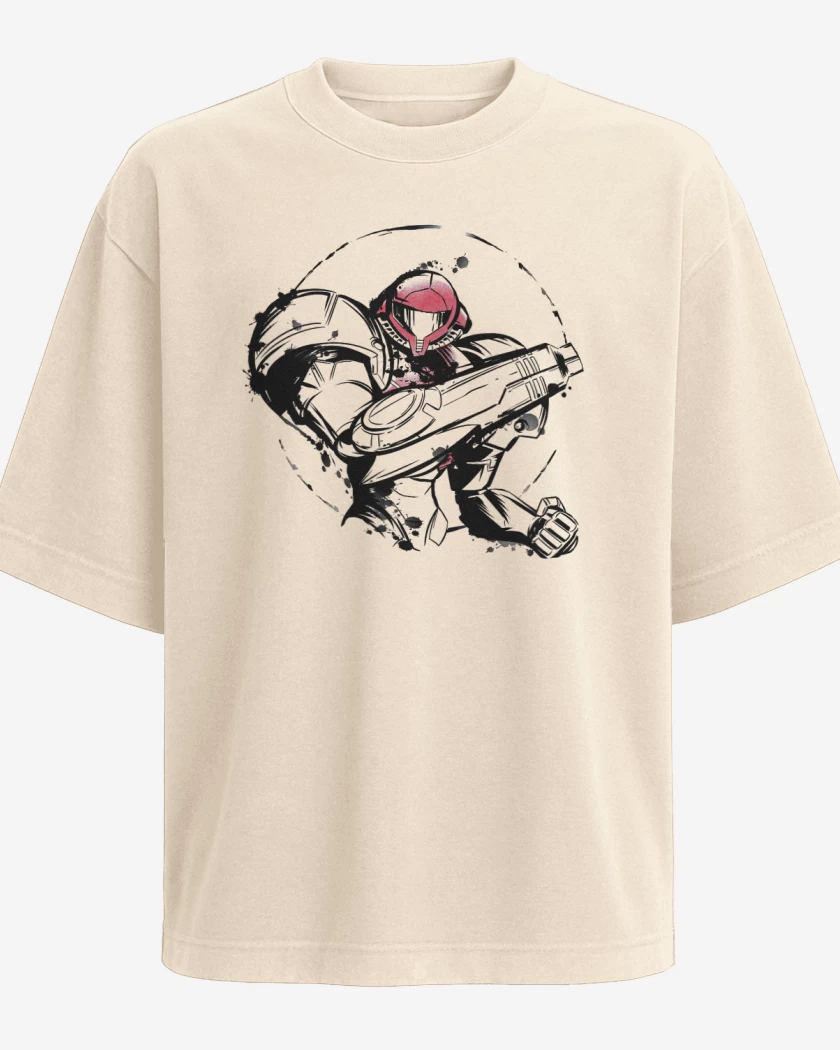 Polera Oversize Beige de samus blanco