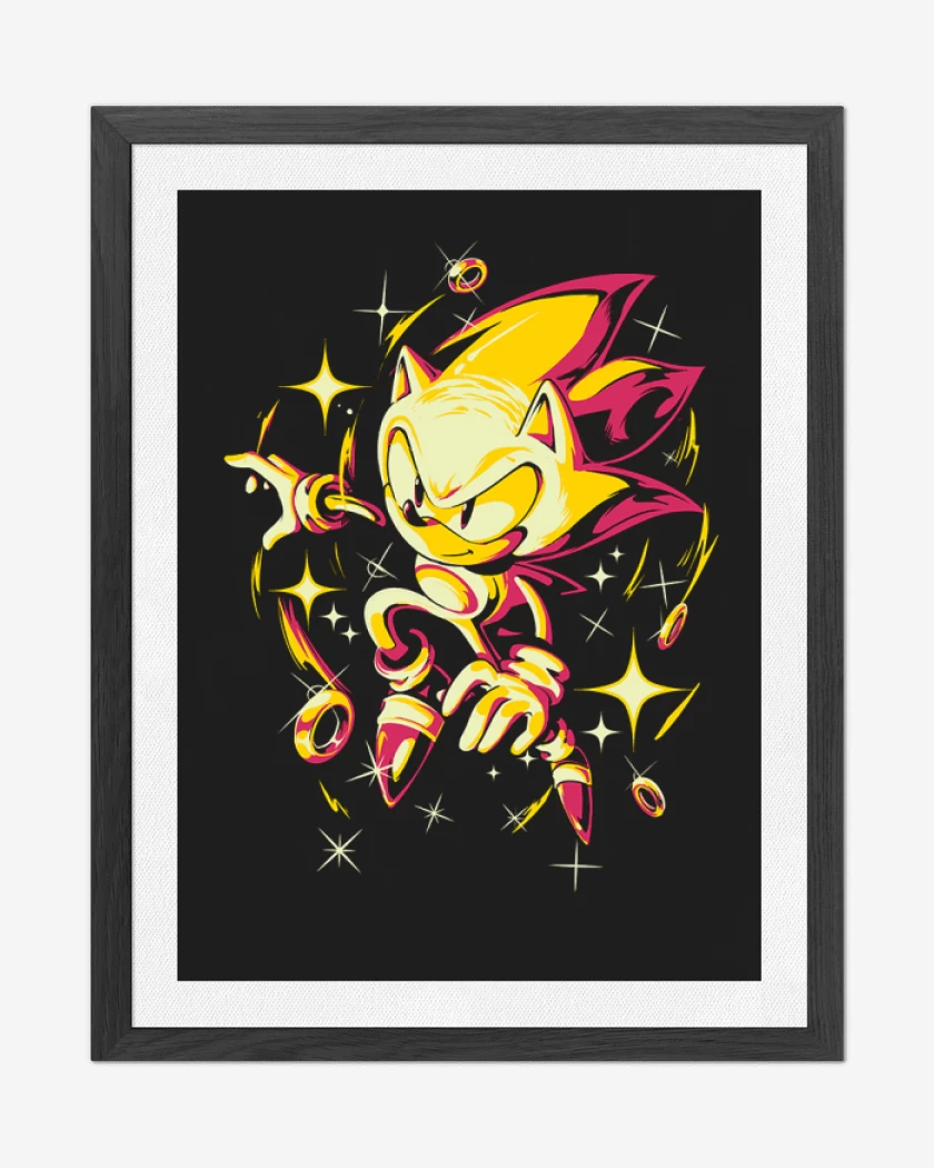 Cuadro decorativo Negro de Super sonic