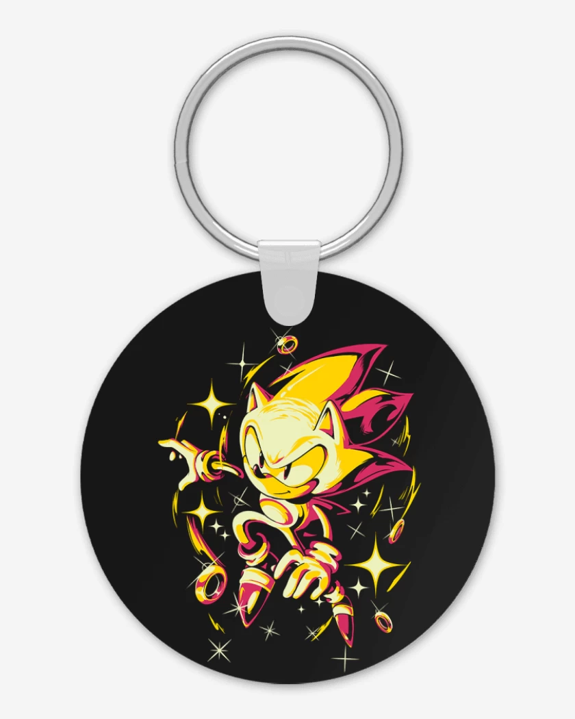 Llavero Negro de Super sonic