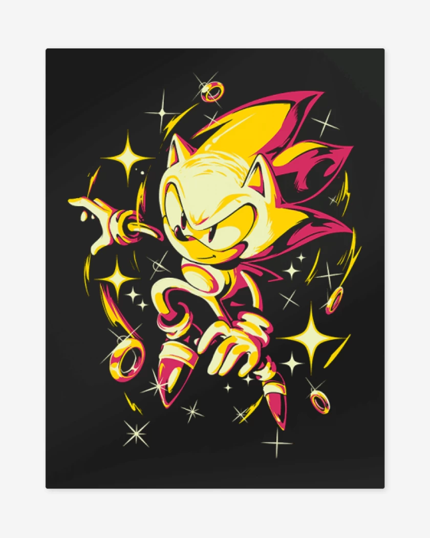 Print metalico Negro de Super sonic