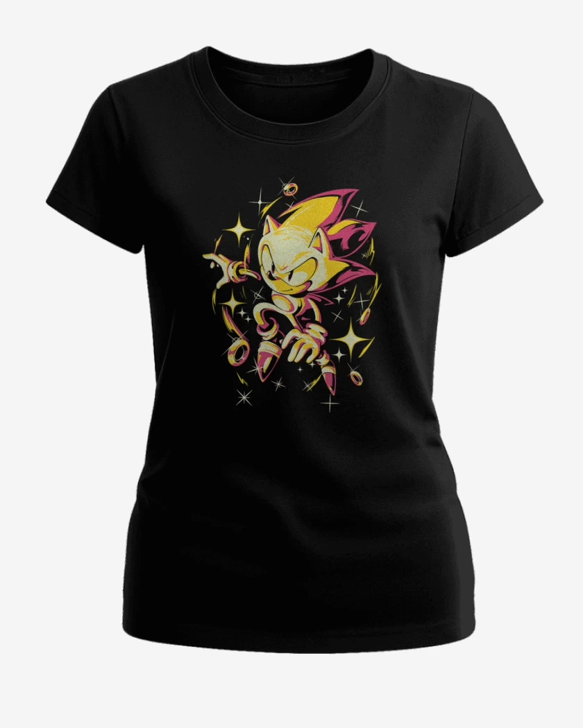 Polera de Mujer Negro de Super sonic