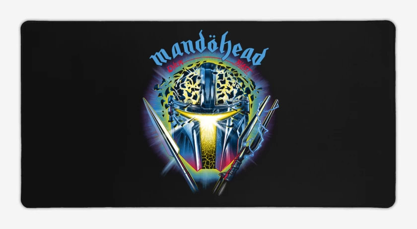 Mouse pad Gamer Negro de Mandohead