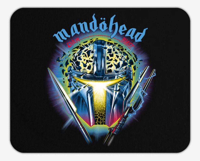 Mousepad Negro de Mandohead