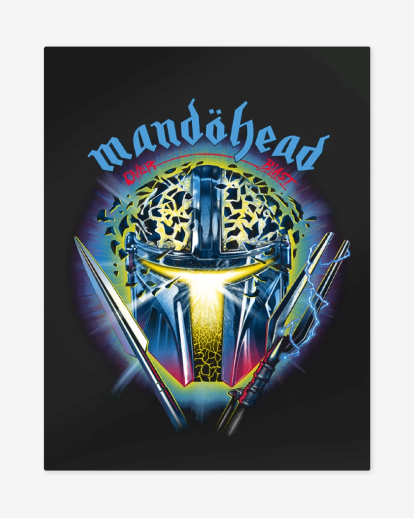 Print metalico Negro de Mandohead